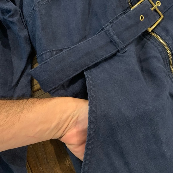 Navy Blue Romper with Gold Zippers by WEWOREWHAT size M ๐ฆ๐ฆ๐ฆ๐ฆ๐๐๐๐๐๐โค๏ธ - Picture 6 of 11